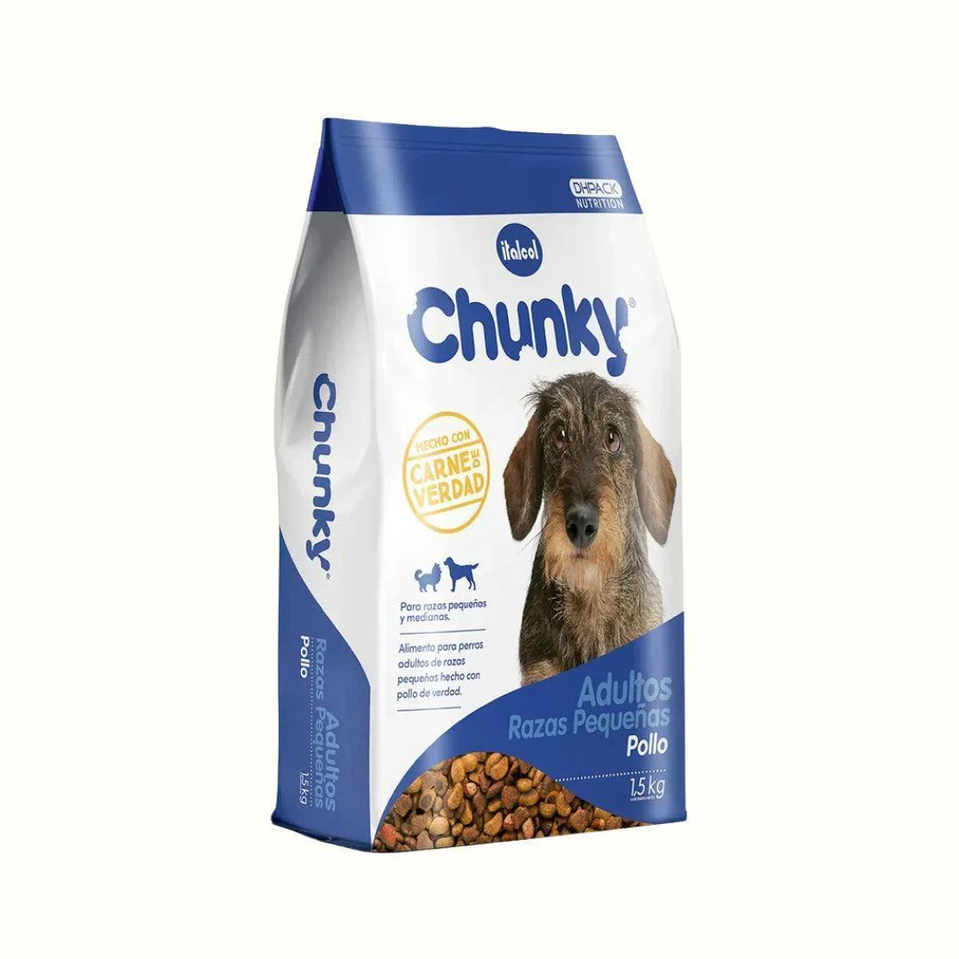 Alimento Seco Chunky Pollo y Arroz para Perro Adulto Razas Pequeñas