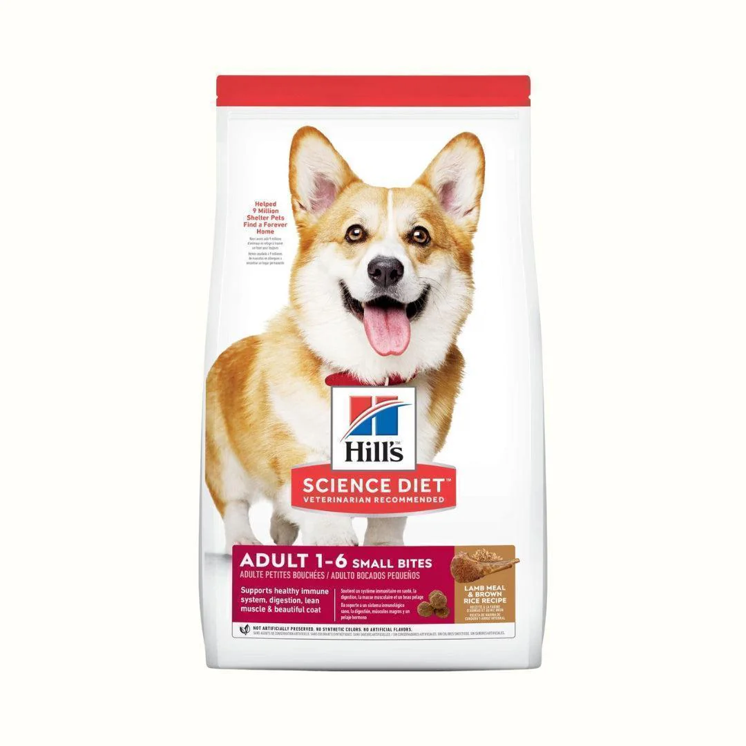 Alimento Seco Hills Adulto Cordero Arroz Small Bites para Perro