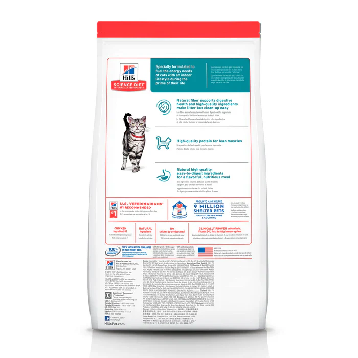 Alimento Seco Hills Felino Adulto Indoor Food para Gato - Image 2