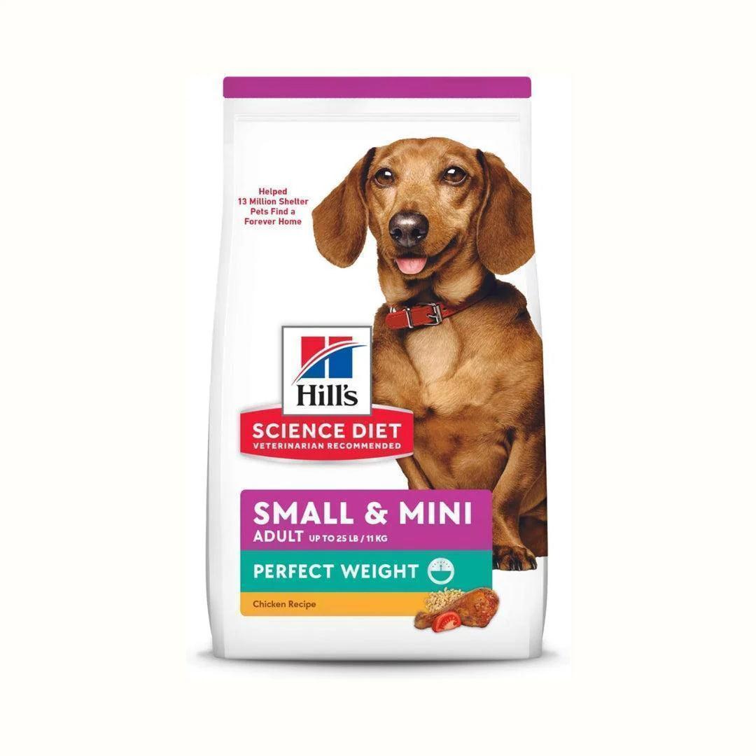 Alimento Seco Hills Canino Razas Pequeñas/Mini Peso Perfecto para Perros