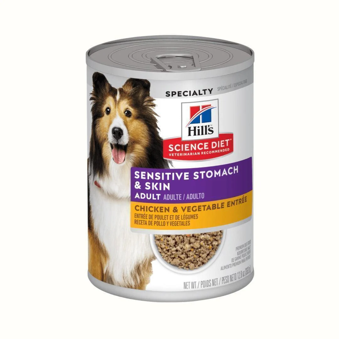 Alimento Húmedo Hills Piel y Estómago Sensibles para Perro Lata