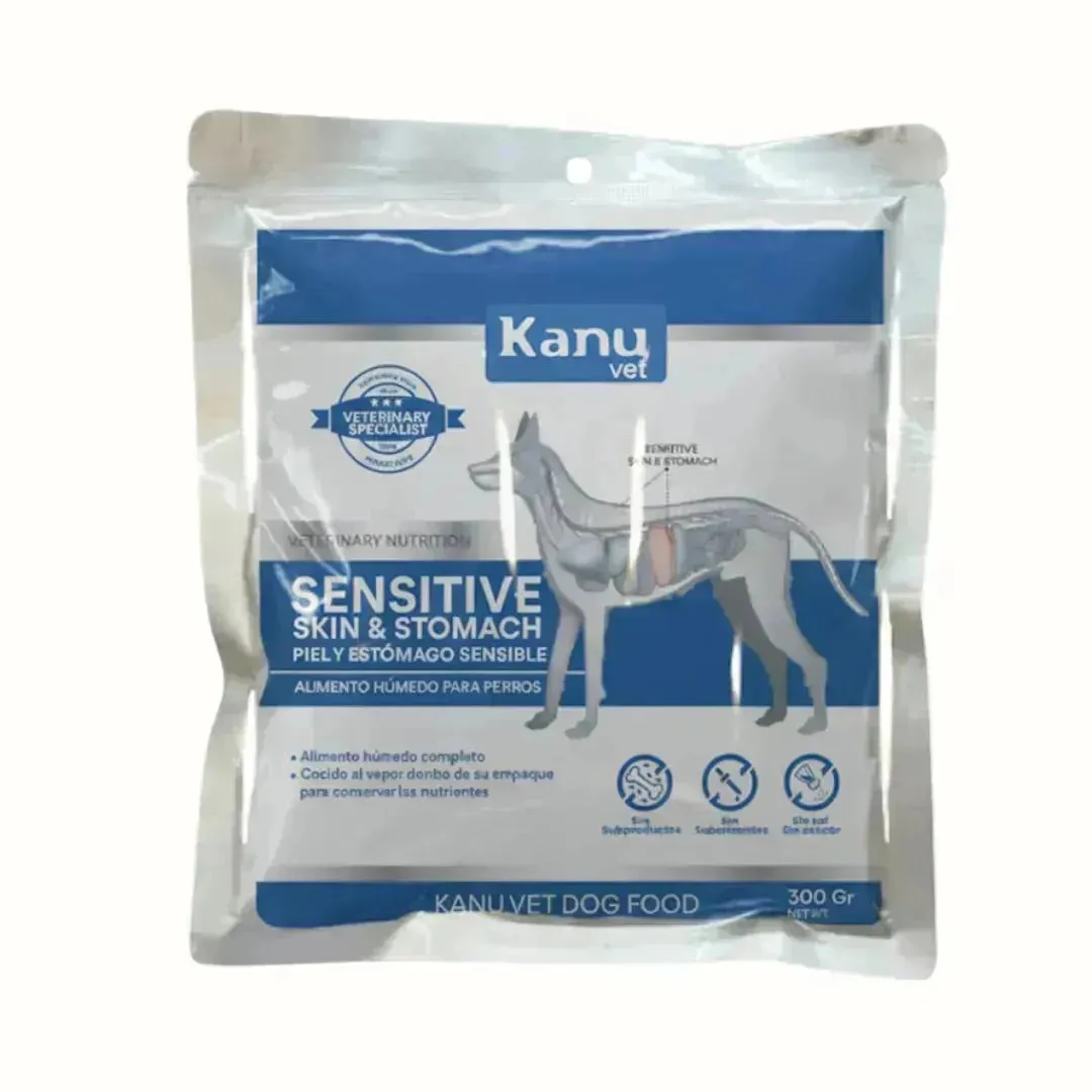 Alimento Húmedo Medicado Kanu Vet Piel y Estómago Sensible para Perros Adultos