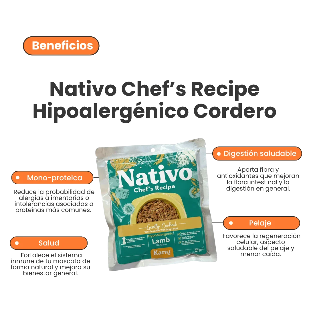Alimento Húmedo Nativo Chef’s Recipe Cordero Kanu Pet para Perros - Image 2