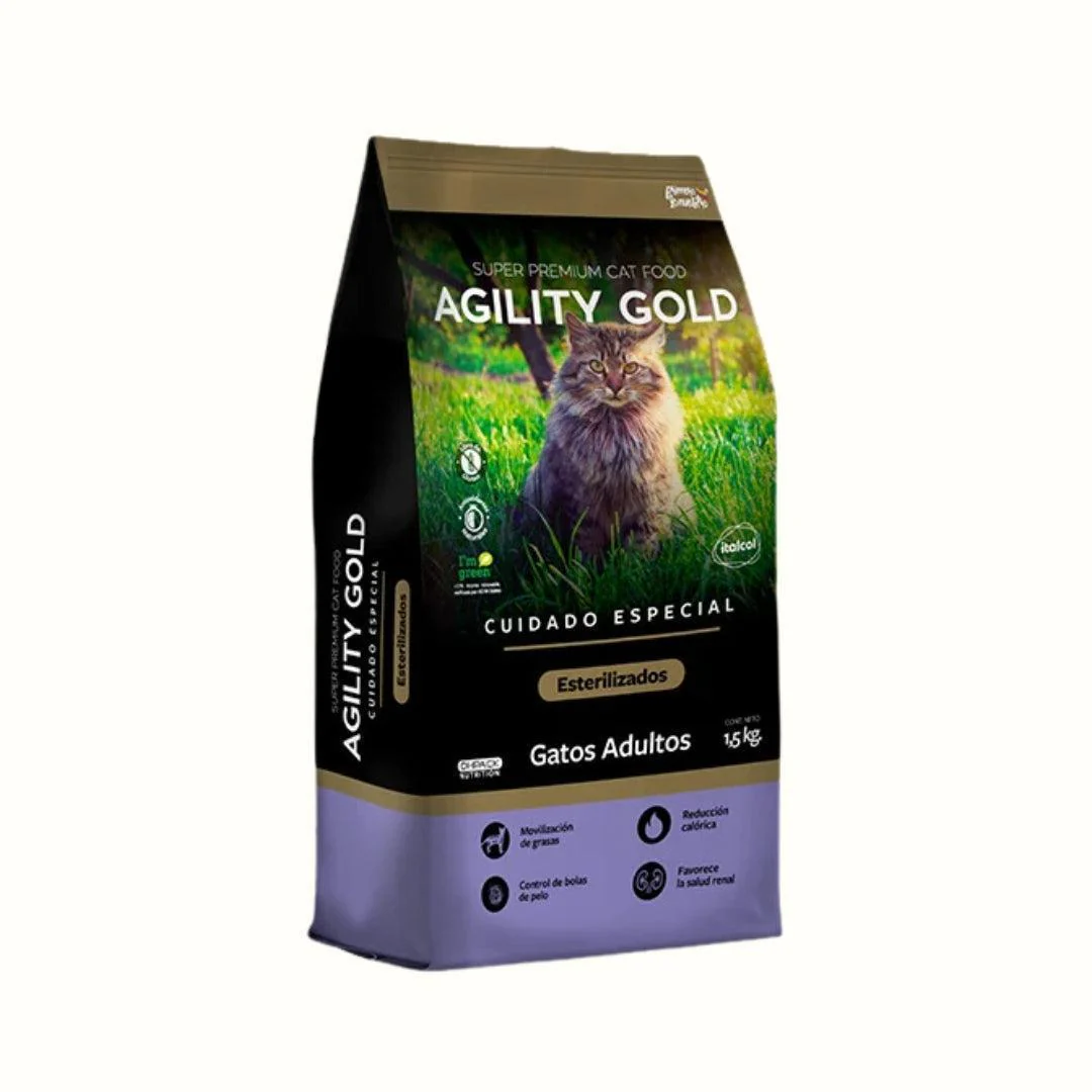 Alimento Seco Agility Gold para Gatos Esterilizados Adultos
