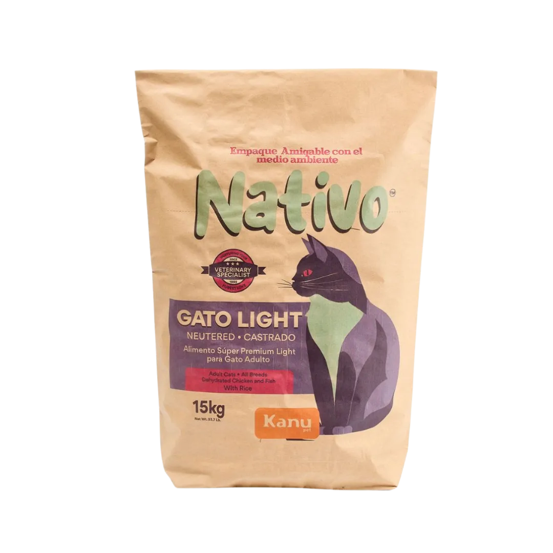 Alimento Seco Nativo Light Pollo/Pescado Kanu Pet para Gato Castrado - Image 8