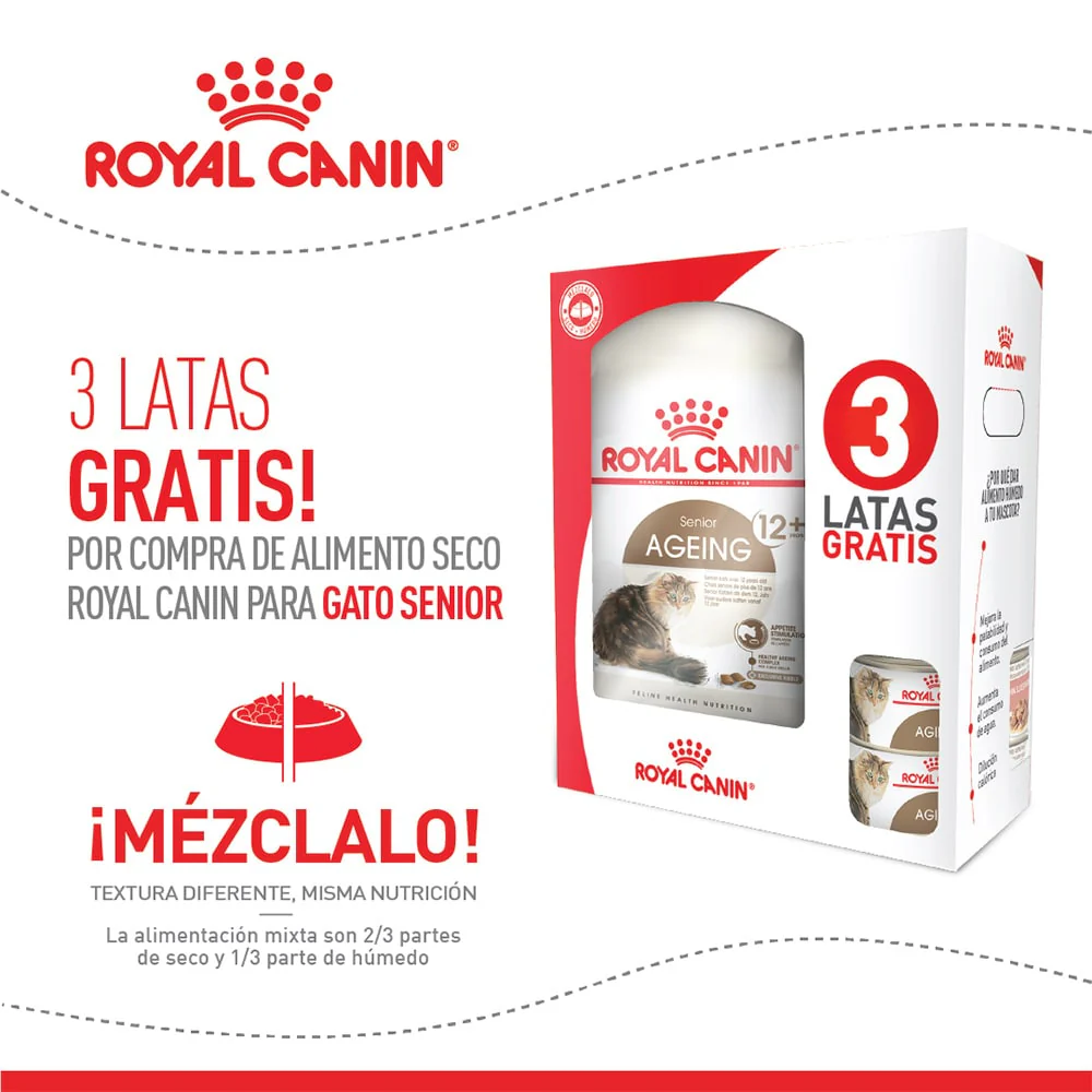 Alimento Seco Royal Canin Mixf Felino Ageing 12+ Kit Especial Para Gato - Image 5