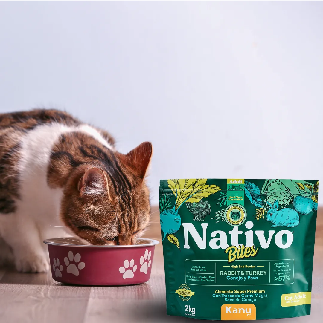 Alimento Seco Nativo Bites Conejo y Pavo Kanu Pet para Gato Adulto - Image 4