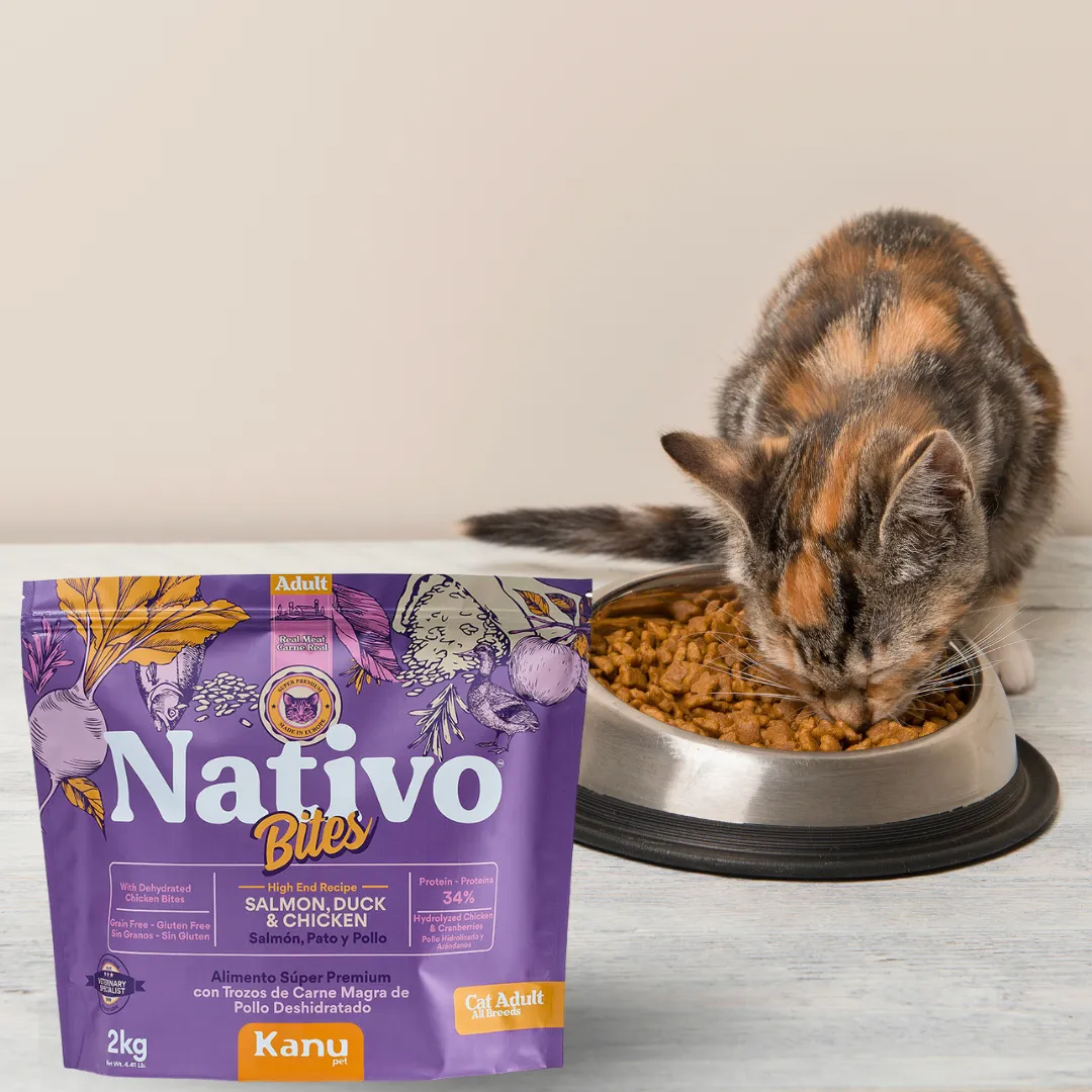 Alimento Seco Nativo Bites Salmón Pato y Pollo Kanu Pet para Gato Adulto - Image 5