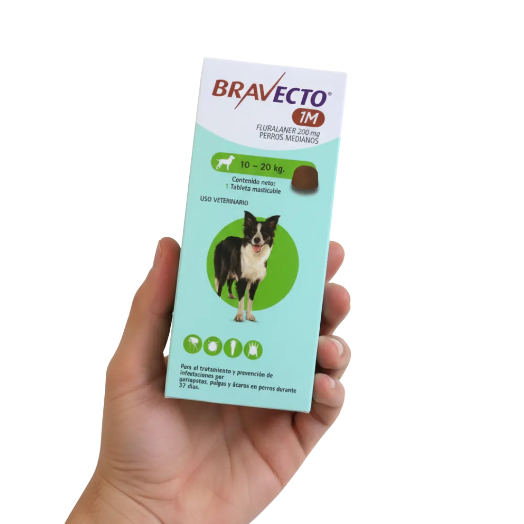 Antipulgas Bravecto 1-Mes Comprimido 10-20 kg para Perros - Image 2
