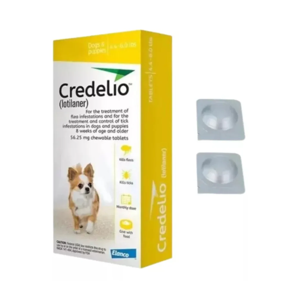 Antipulgas Oral Credelio comprimido 1.3-2.5 kg para Perros