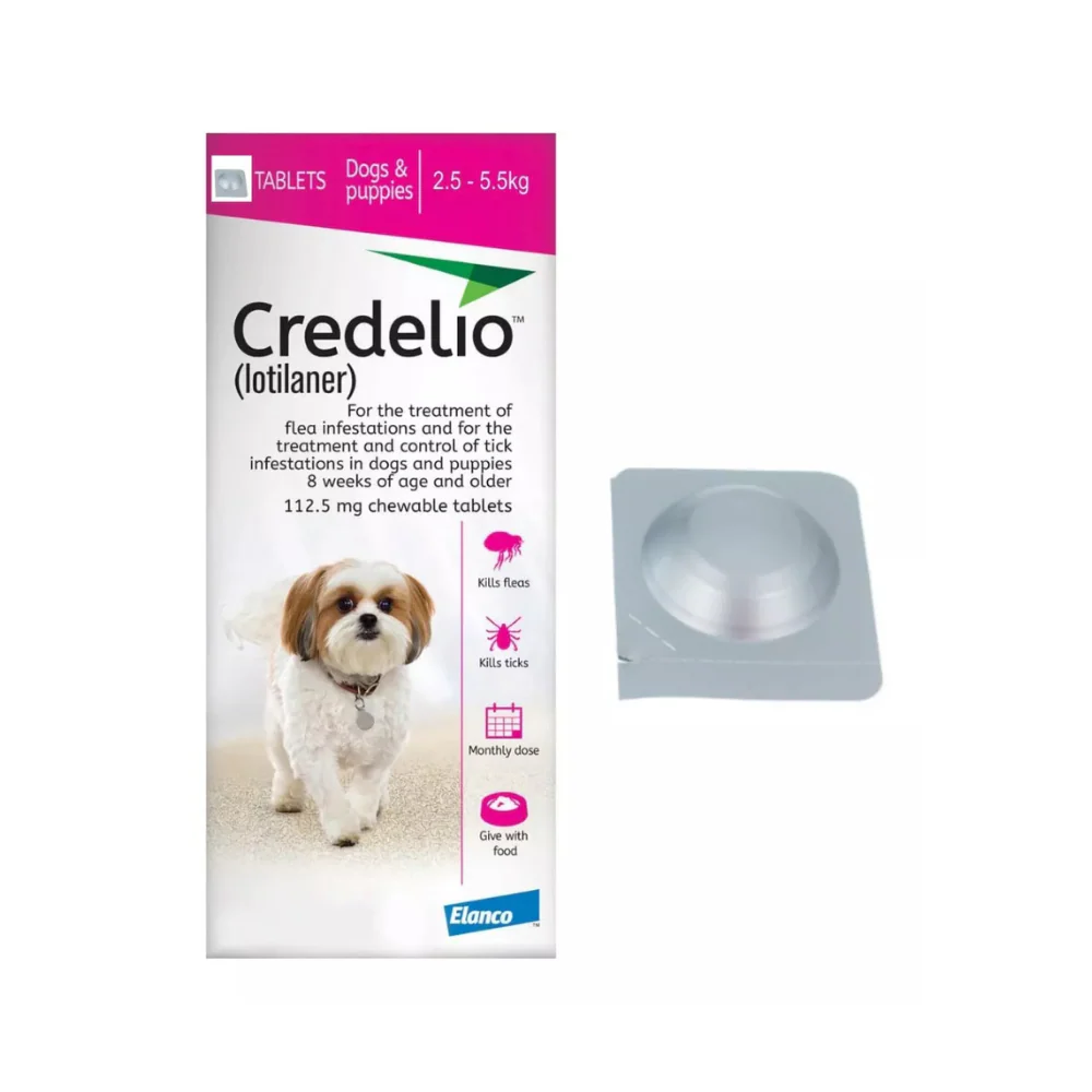 Antipulgas Oral Credelio comprimido 2.5-5.5 kg para Perros