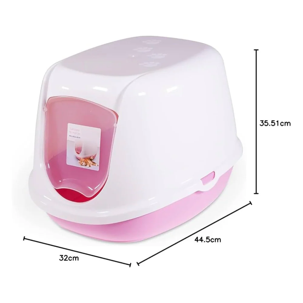 Duchesse Arenero Con Tapa 44.5X35.5X32Cm Color Rosado Para Gato - Image 3