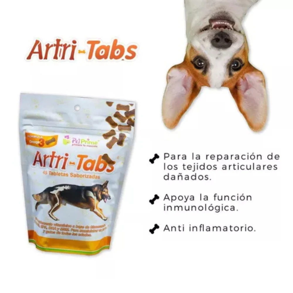 Suplemento condroprotector Artri-Tabs 45 tabletas para Perros y Gatos - Image 2