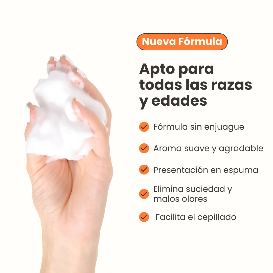 Baño Seco Espumoso Diario Kanu Vet para Gatos - Image 7