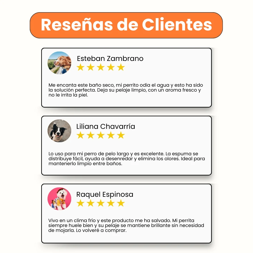 Baño Seco Espumoso Diario Kanu Vet para Perros - Image 4