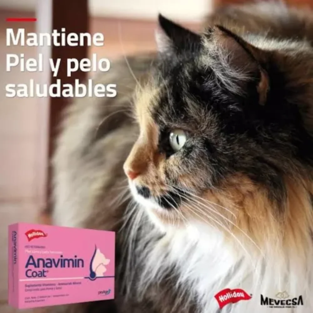 Suplemento vitamínico Anavimin Coat Blister x 7 para Perros y Gatos - Image 3