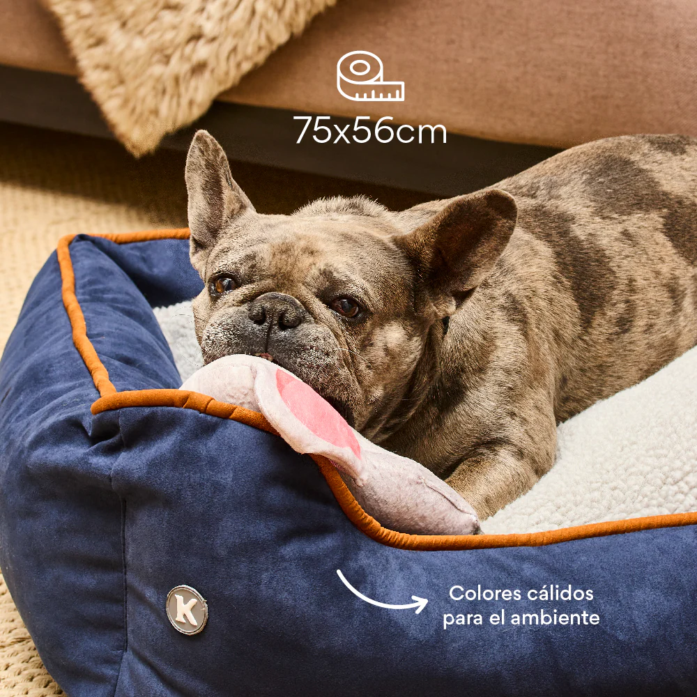 Cama Rectangular Ovejero Azul / Caramelo Kanu Pet para Perro - Image 4
