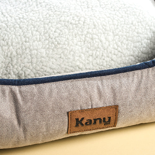 Cama Rectangular Ovejero Gris con Azul Kanu Pet para Perro - Image 3