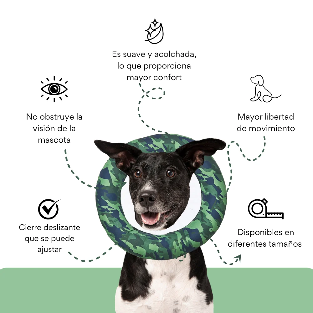 Collar Dona Isabelina Camuflado Verde Kanu Vet Para Perro y Gato - Image 3