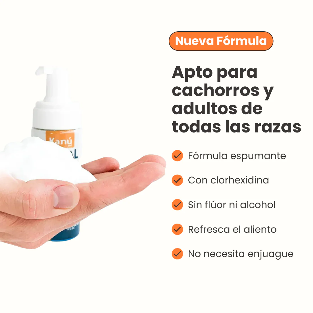 Enjuague Bucal en Espuma Menta Kanu Pet para Gato - Image 6