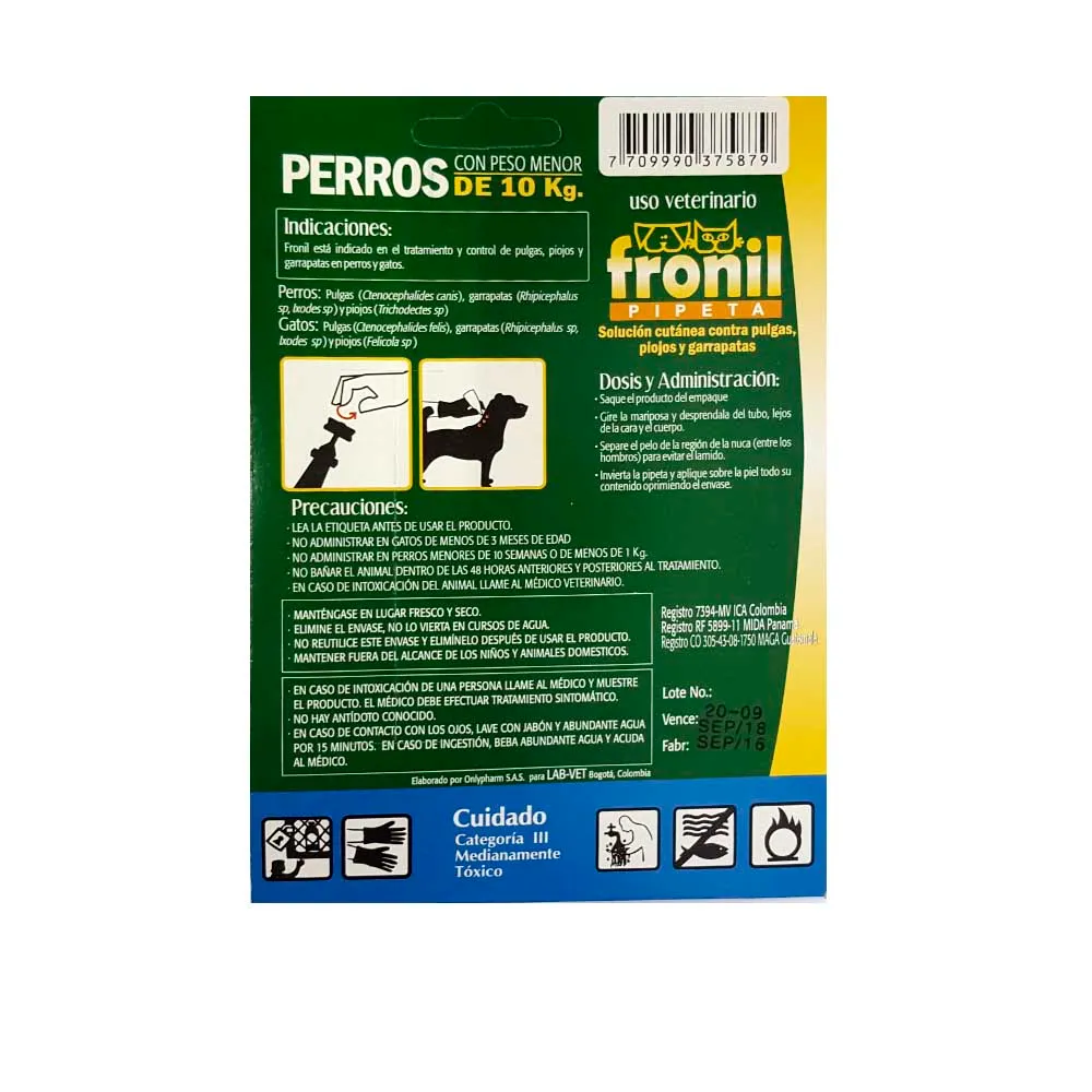 Fronil Pipeta para Perro - Image 2