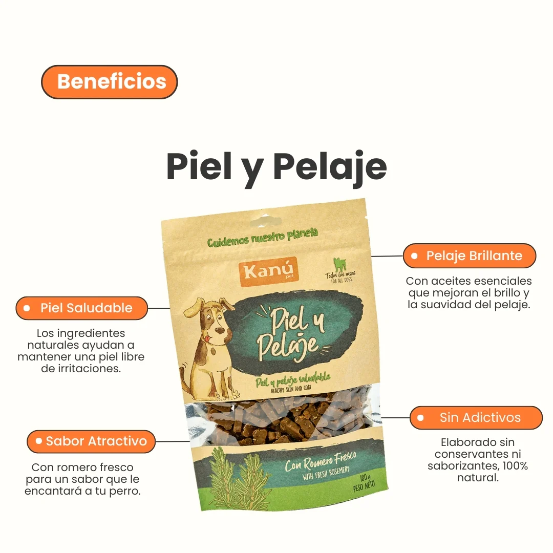 Snacks Galletas Kanu Pet Piel y Pelaje Para Perro - Image 2