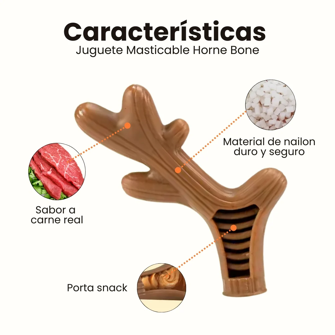 Juguete Masticable Horne Bone Sabor Carne Kanu Pet para Perro - Image 2
