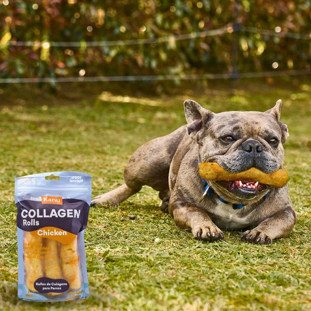 Snack Rollos de Colágeno Kanu Pet de Pollo para Perro. No es Carnaza 3 Unds - Image 5