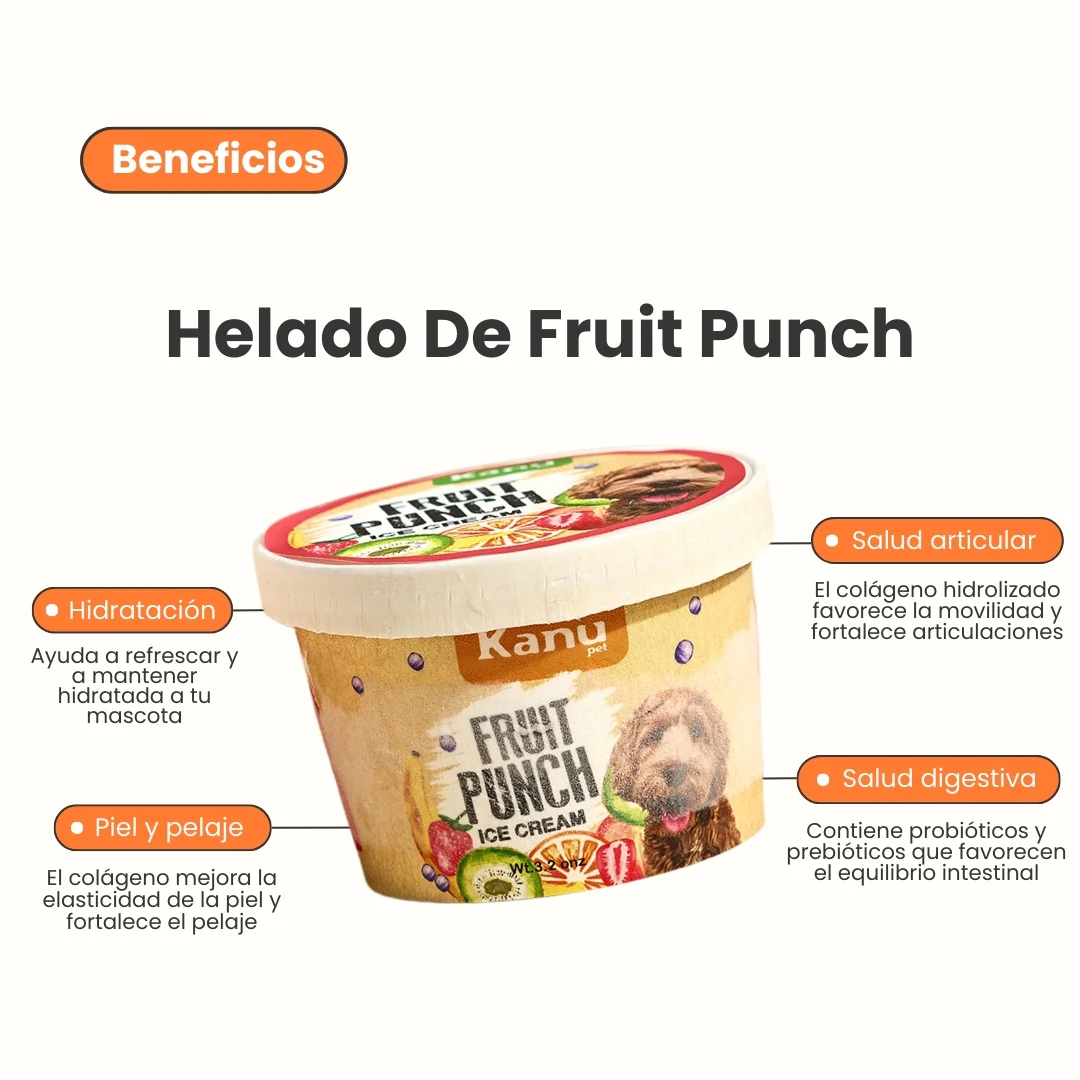 Helado Fruit Punch Kanu Pet Para Perro y Gato - Image 2