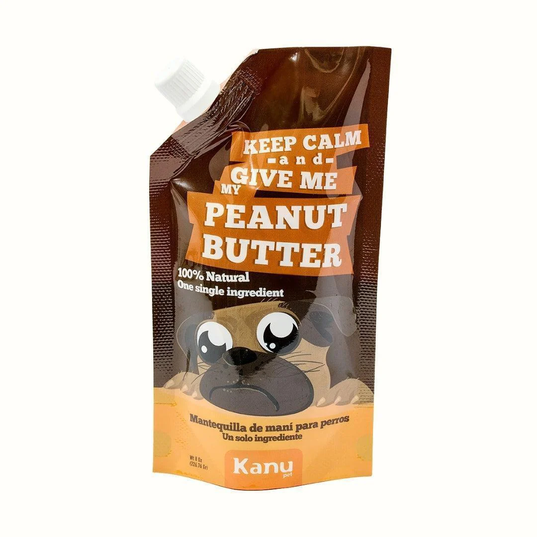 Snack Mantequilla de Maní Kanu Pet para Perro. Un solo ingrediente