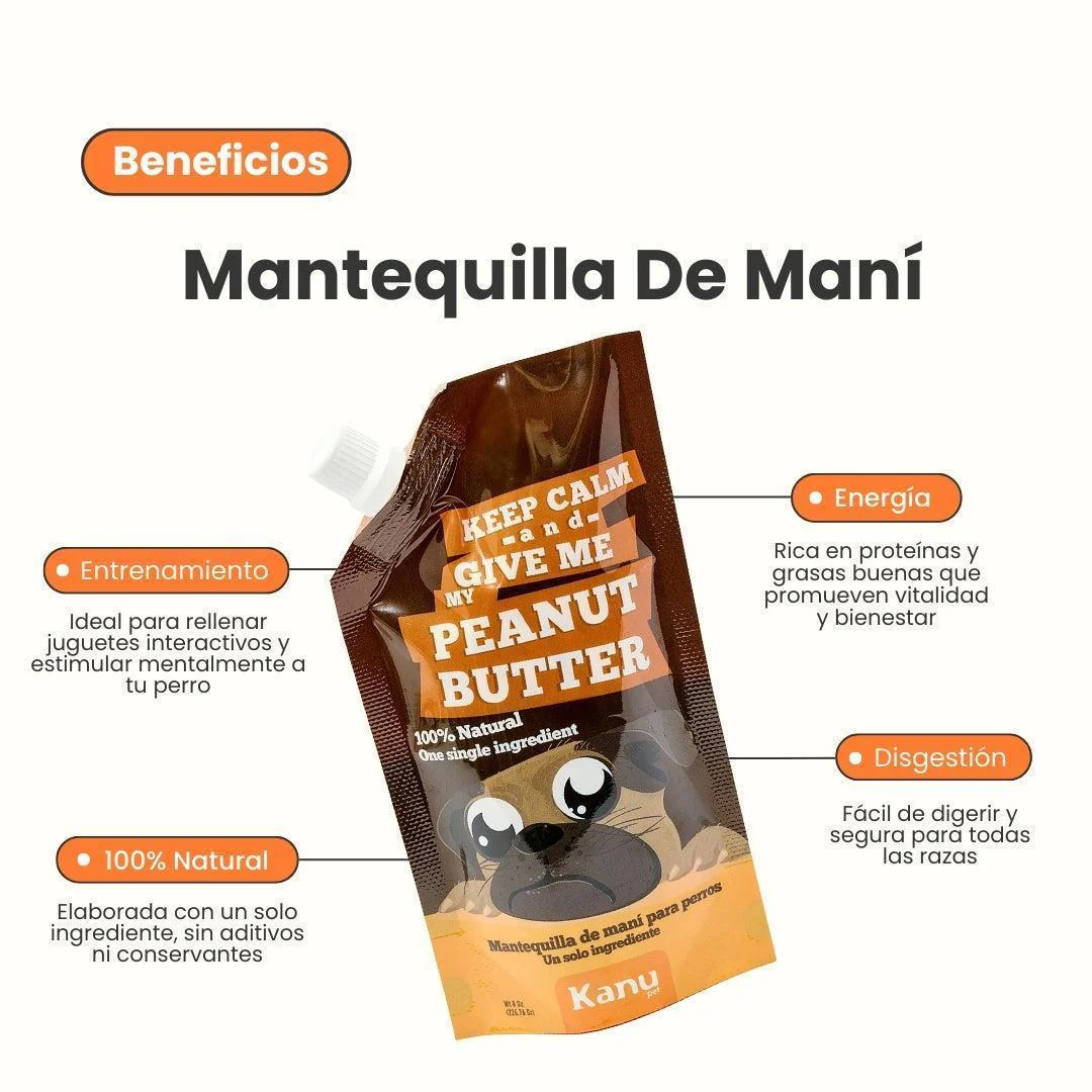 Snack Mantequilla de Maní Kanu Pet para Perro. Un solo ingrediente - Image 2