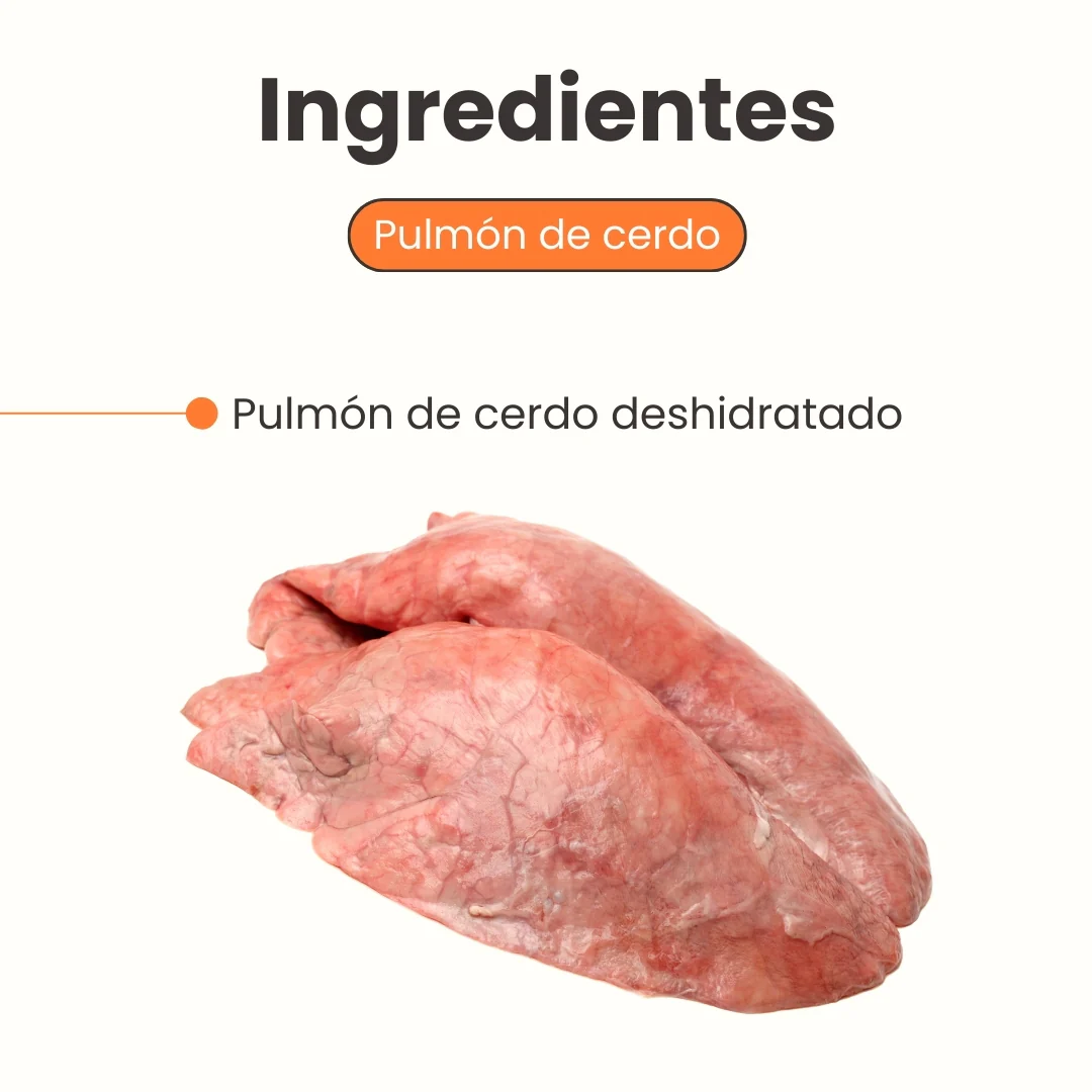 Snack Pulmón de Cerdo Deshidratado Kanu Pet para Perros Un Solo ingrediente 100% natural - Image 3