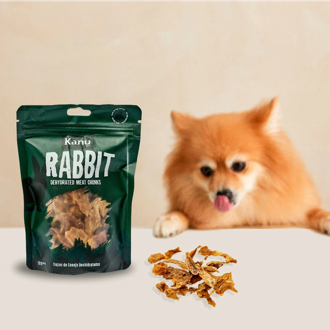 Snack de Trozos de Conejo Deshidratados Kanu Pet para perros y gatos 100% Natural Un solo ingrediente - Image 5