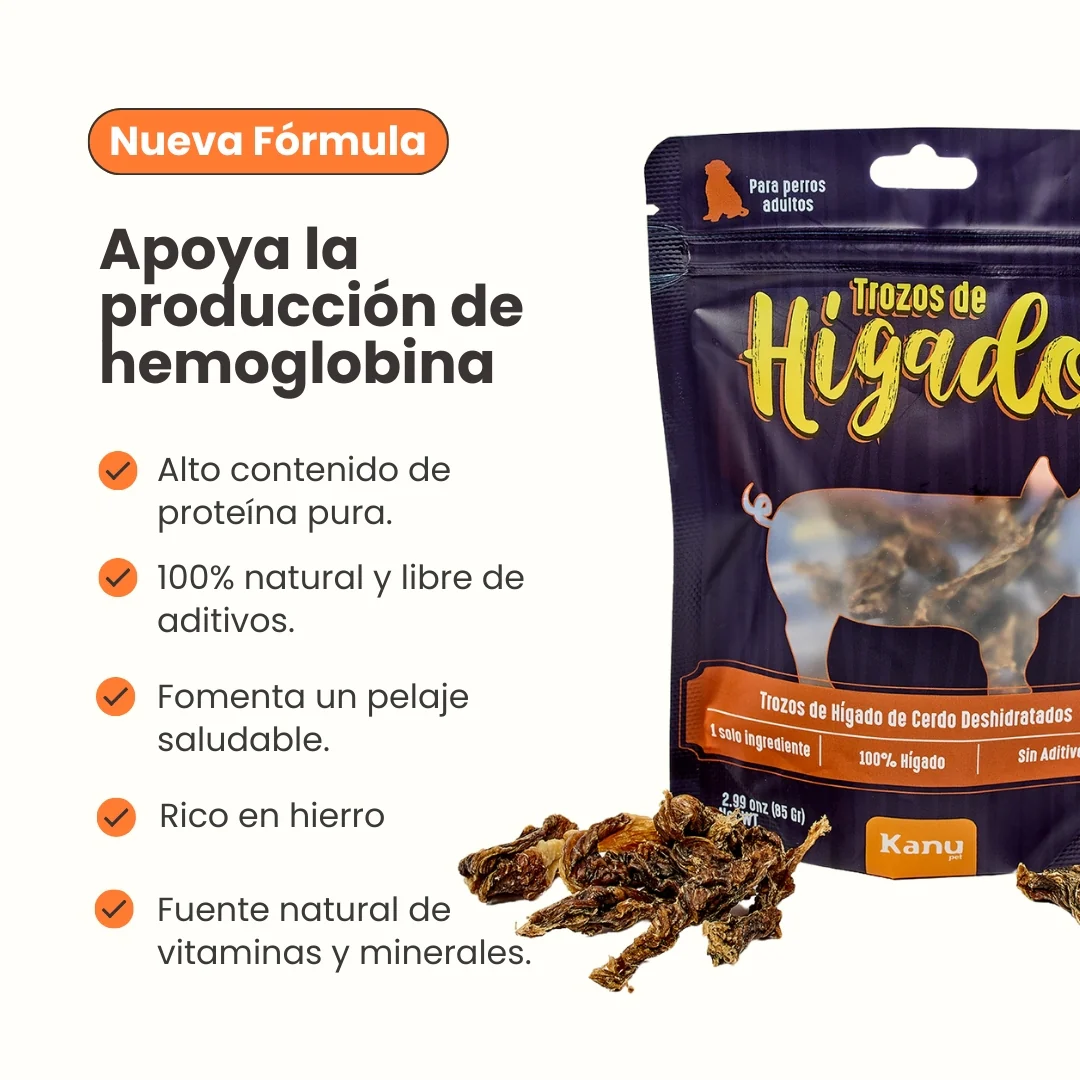 Snack de Kanu Pet de Hígado Deshidratados Trozos para perros y gatos 100% Natural Un solo ingrediente - Image 6