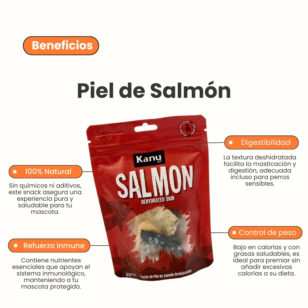 Snack de Kanu Pet de Salmón Deshidratado Trozos para perros y gatos 100% Natural Un solo ingrediente - Image 2