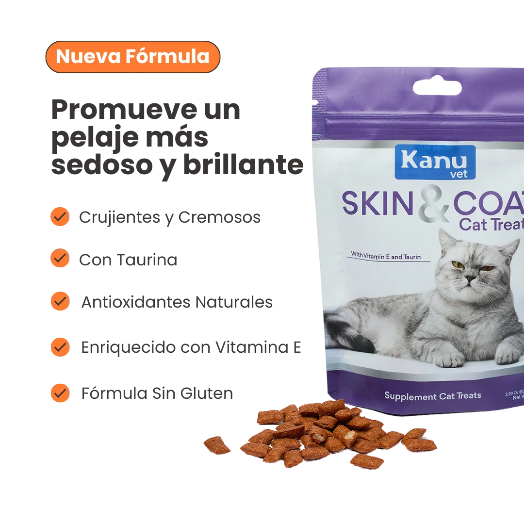 Snacks Skin and Coat Kanu Vet para Gatos - Image 6