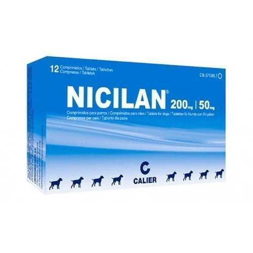 Antibiótico Nicilan 200/50 mg Comprimidos para Perros y Gatos