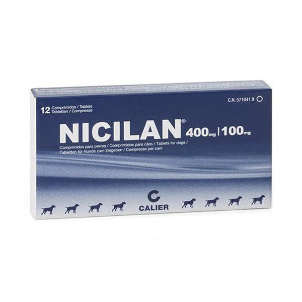 Antibiótico Nicilan 400/100 mg Comprimidos para Perros y Gatos