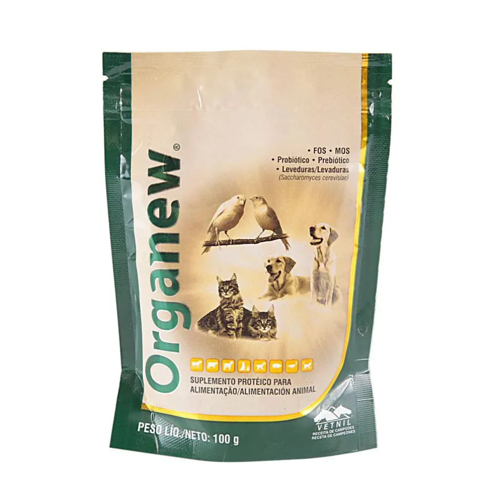 Suplemento probiótico-prebiótico Organew para Perros y Gatos