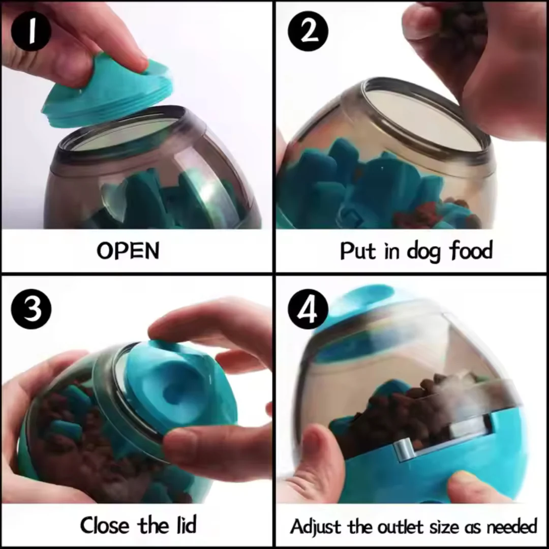 Pelota Tambaleante Dispensadora de Alimentos Kanu Pet para Perro y Gato - Image 3