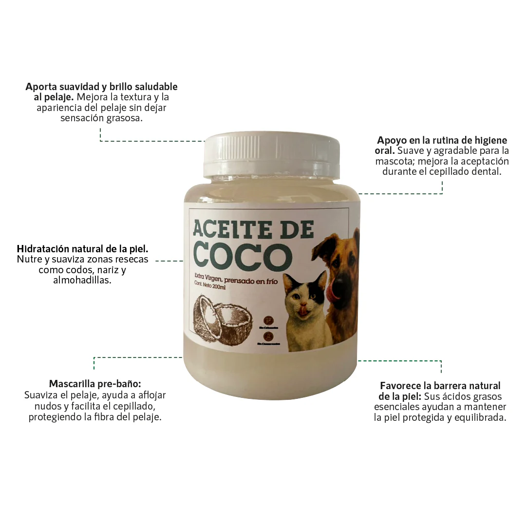 Suplemento Pixie Aceite de coco para perro y gato - Image 2