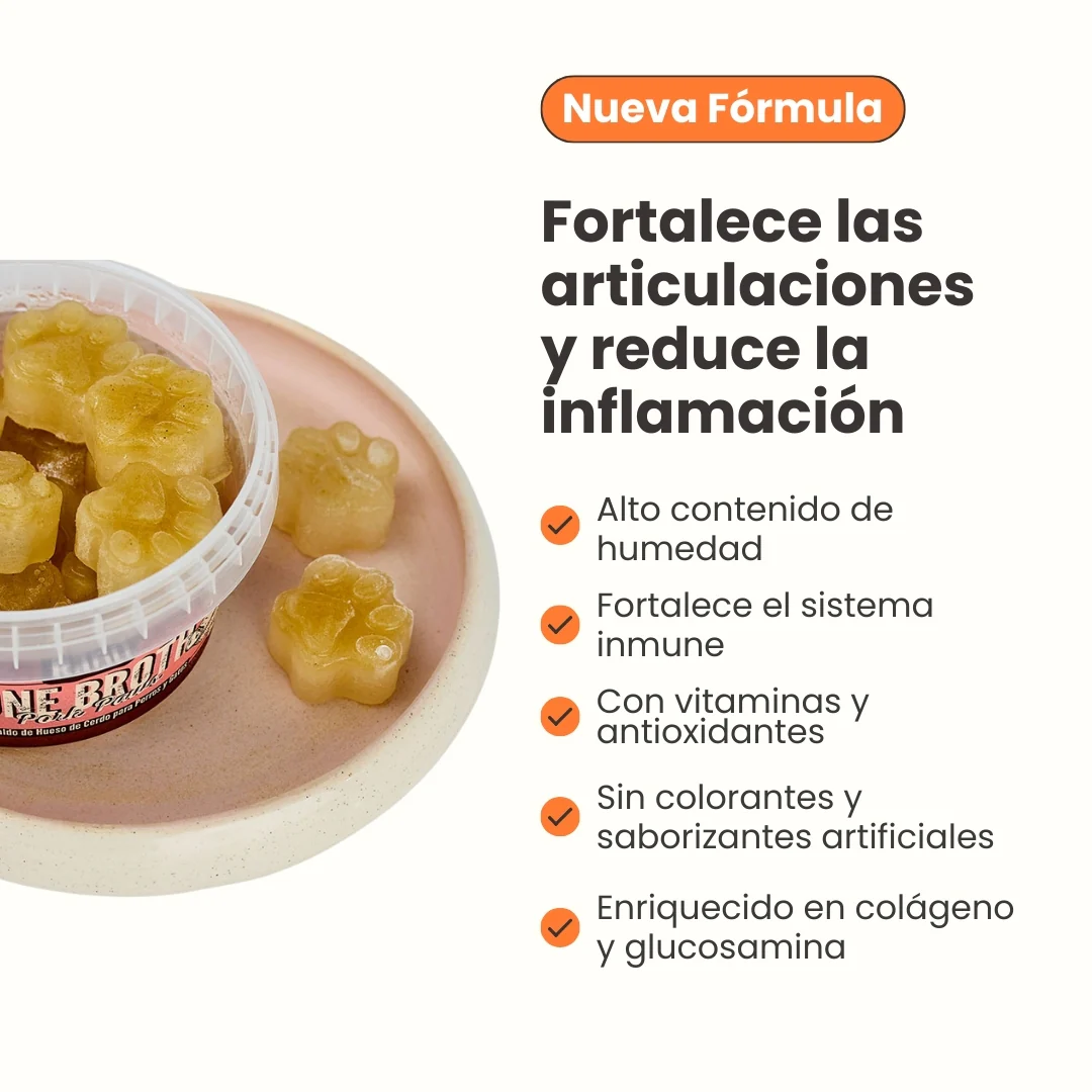 Snack Huellas de Caldo de Hueso Cerdo Kanu Pet para Perros y Gatos - Image 6