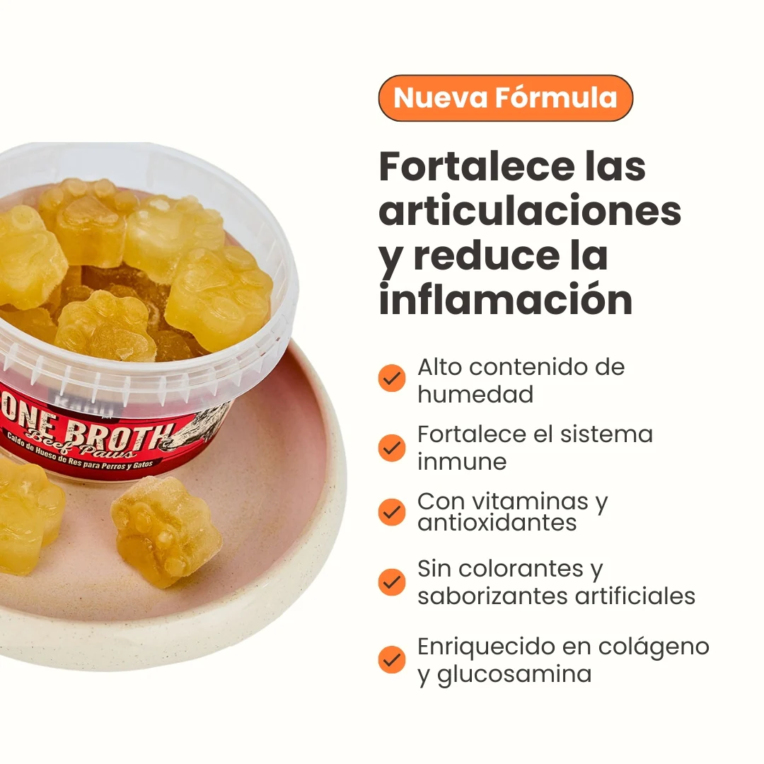 Snack Huellas de Caldo de Hueso de Res Kanu Pet para Perros y Gatos - Image 6