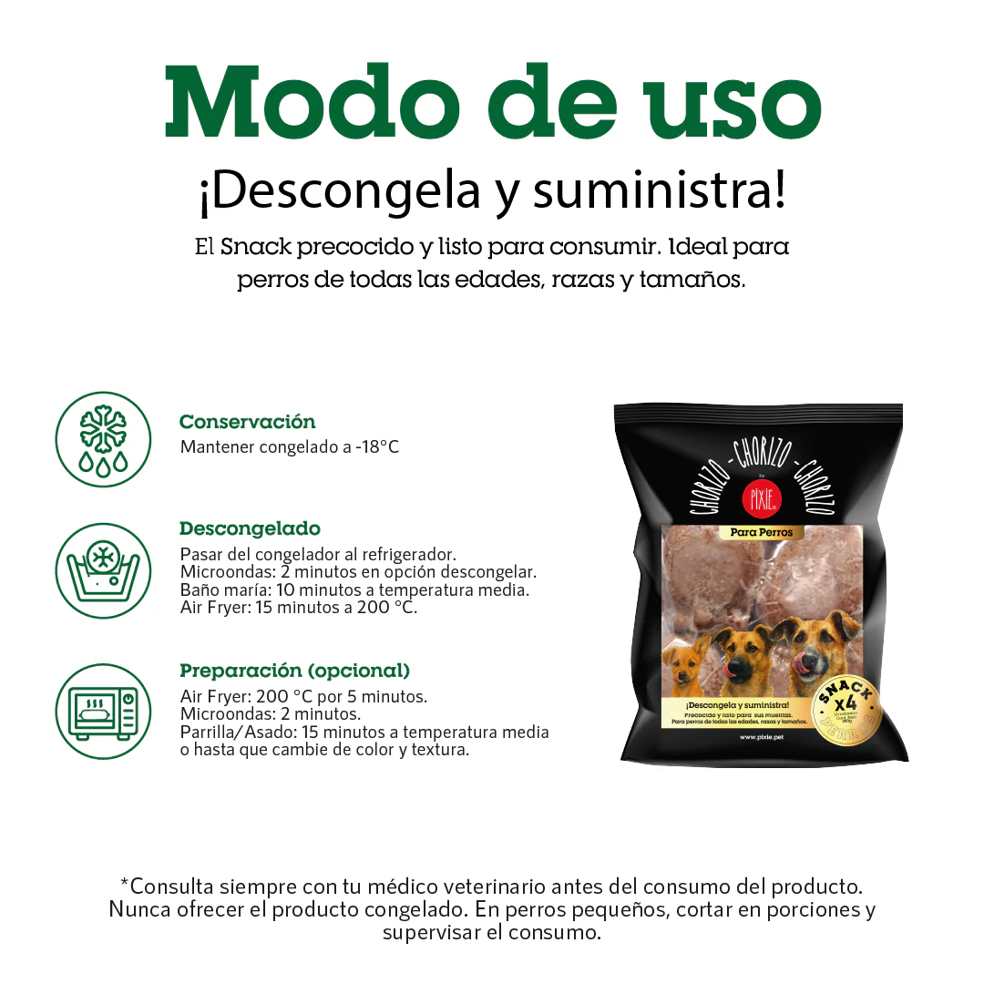Snack Chorizo Pixie para perros - Image 3