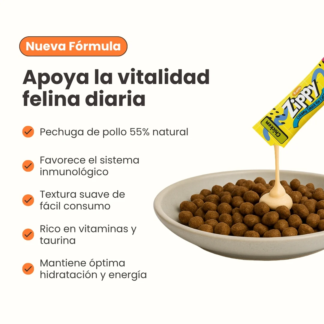 Snack Cremoso Zippy Kanu Pet para Gatos sabor Pollo - Image 7