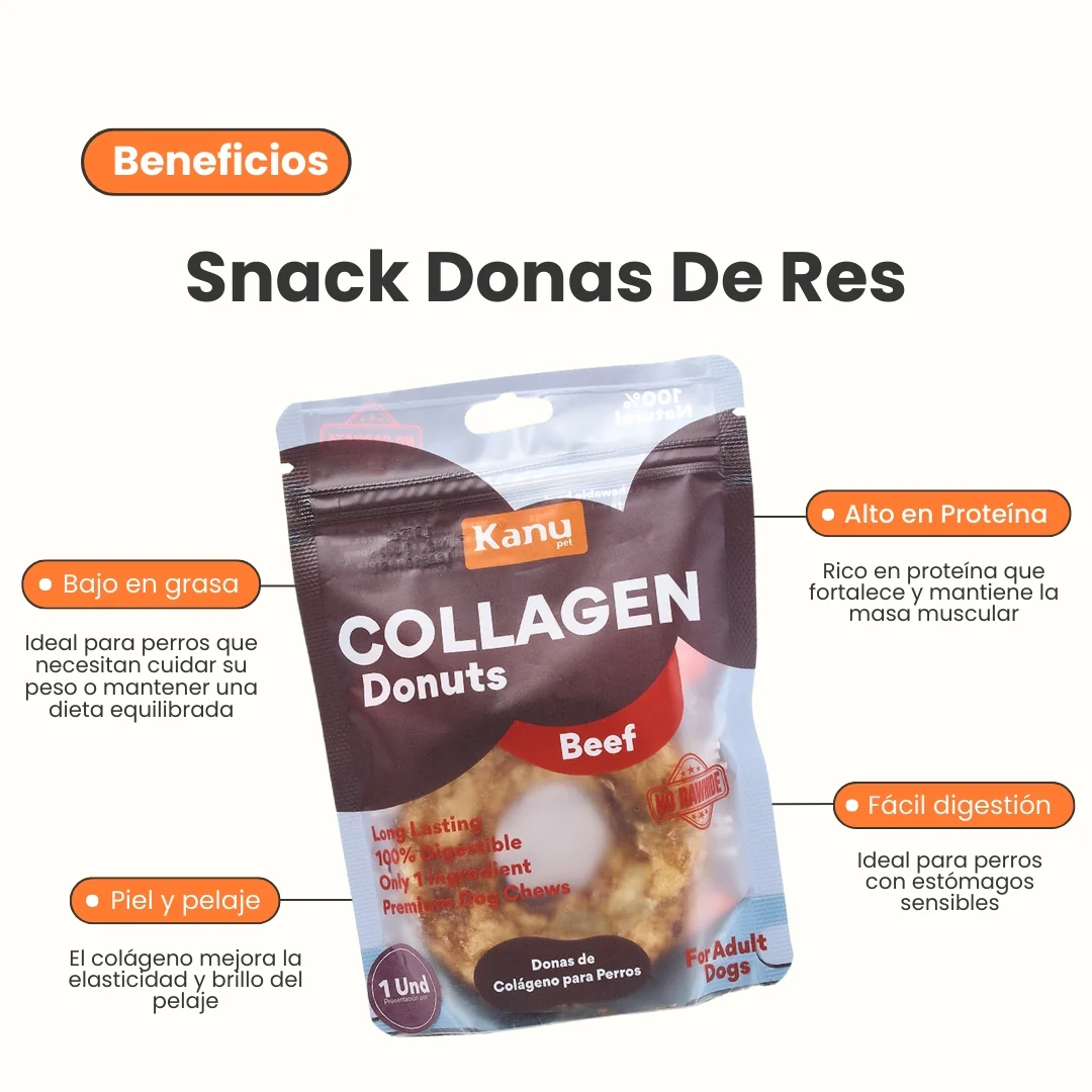 Snack Dona de Colágeno de Res Kanu Pet para Perro. No es Carnaza - Image 2