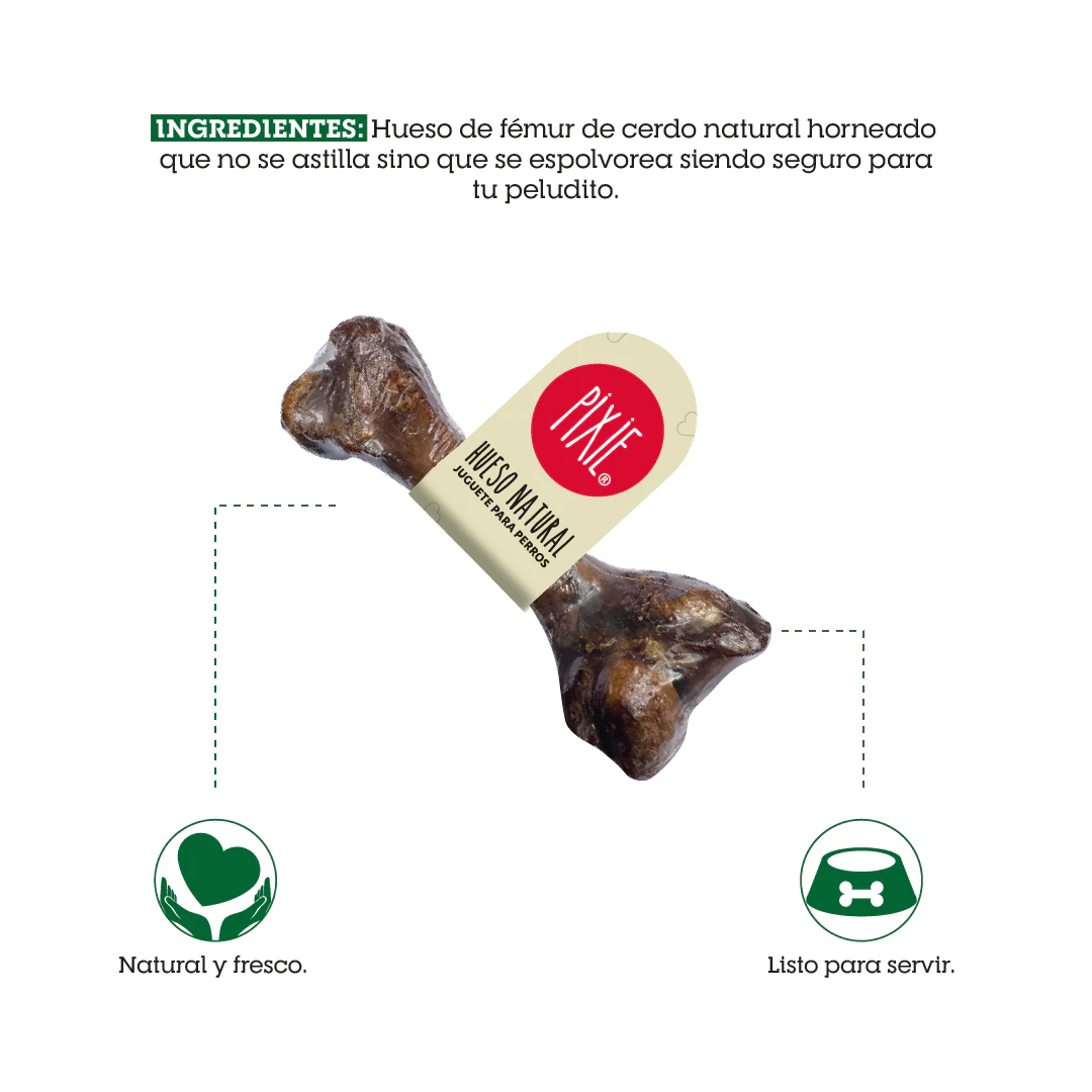 Snack Hueso Natural Pixie para Perros - Image 3