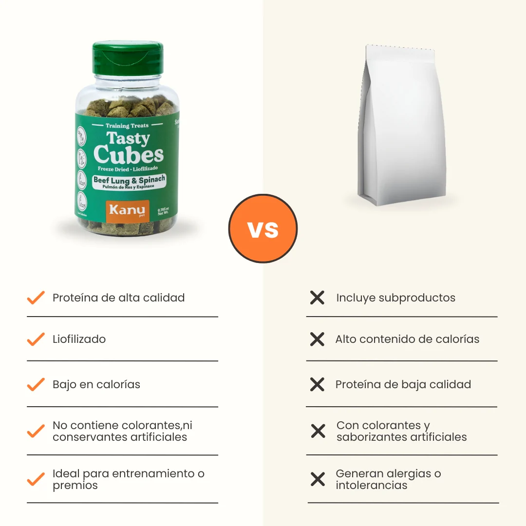 Snack Liofilizado Tasty Cubes Espinaca Kanu Pet para Perros Bajas en Calorías - Image 7