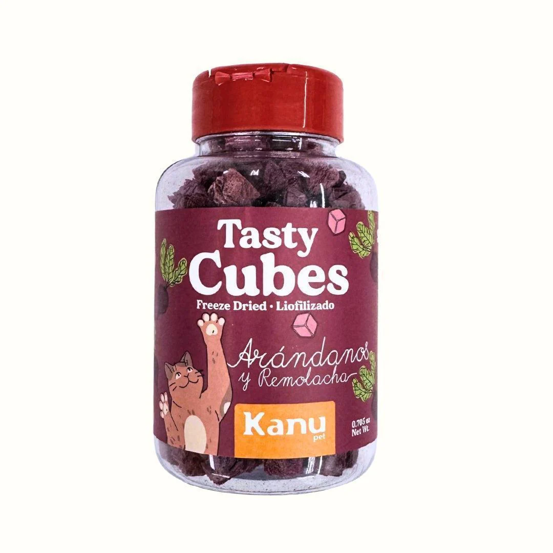 Snack Liofilizado Tasty Cubes Arándanos y Remolacha para Gatos Bajas en Calorías