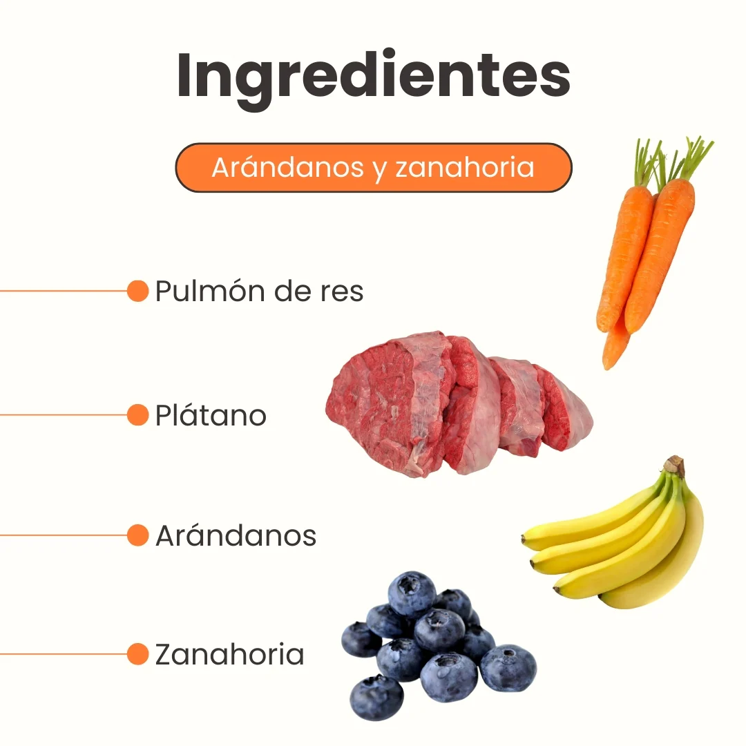 Snack Liofilizado Tasty Cubes Arándanos y Zanahoria Kanu Pet para Gatos Bajas en Calorías - Image 3